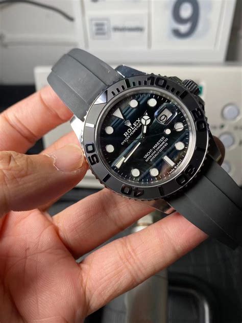 rolex yacht master rubber band replica|clean factory yachtmaster.